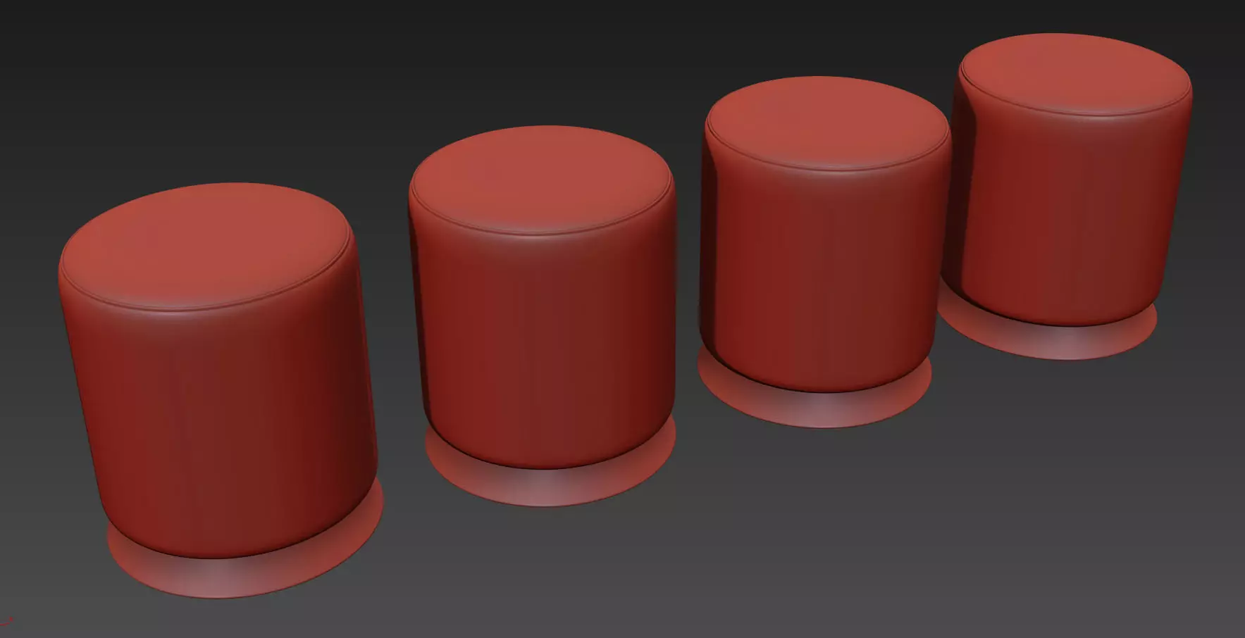 Kimaya Ottoman By The Citizenry 3D model_6