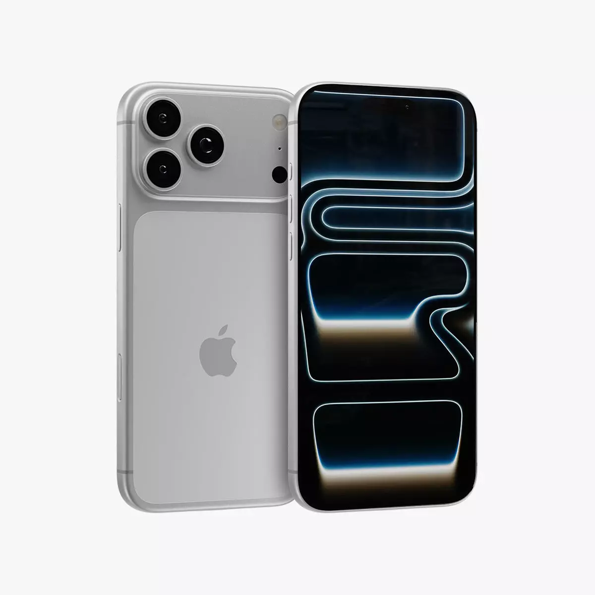 Apple iPhone 17 Pro Max Silver 3D model