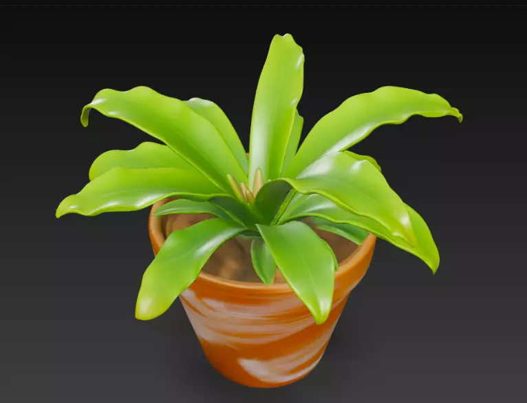 Potted Plant 3D Model 3D model_0