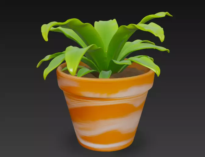 Potted Plant 3D Model 3D model_1