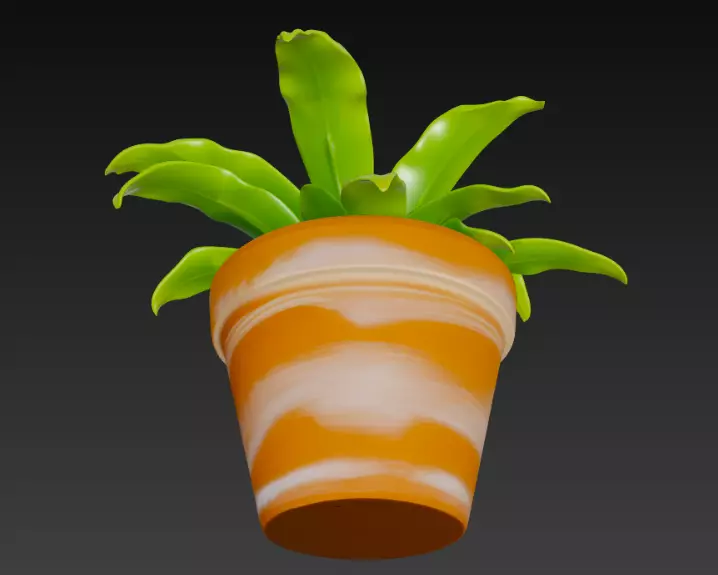 Potted Plant 3D Model 3D model_3
