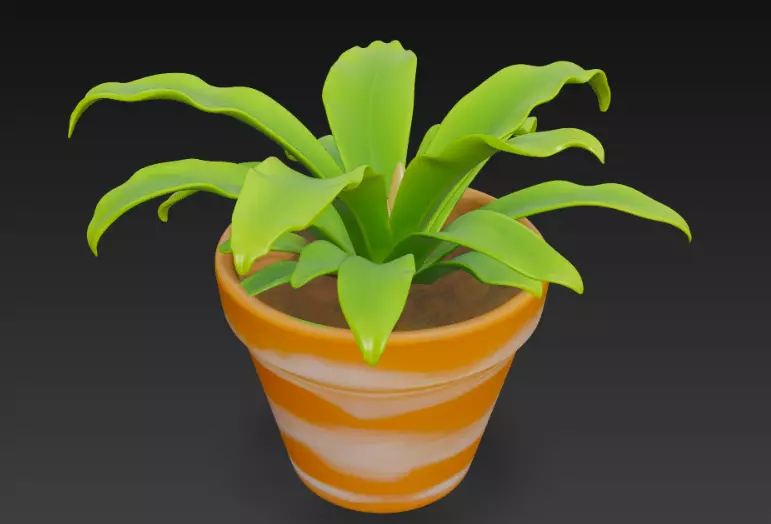 Potted Plant 3D Model 3D model_2