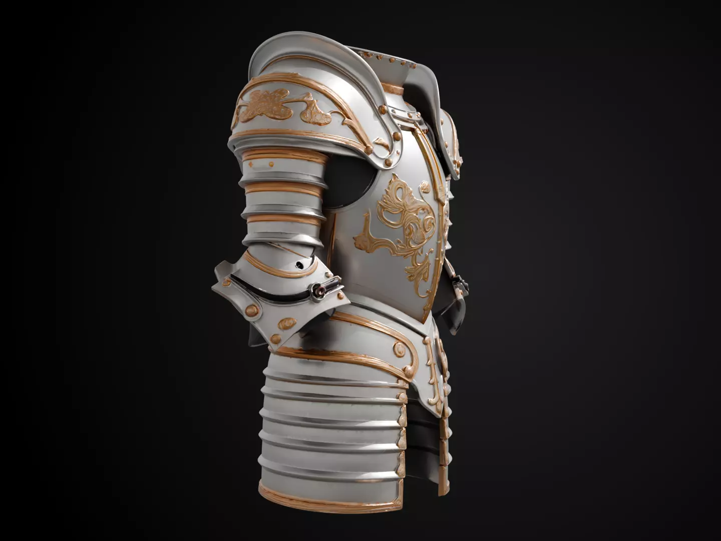Stylized Medieval Armor - Warrior Captain 3D print model_2