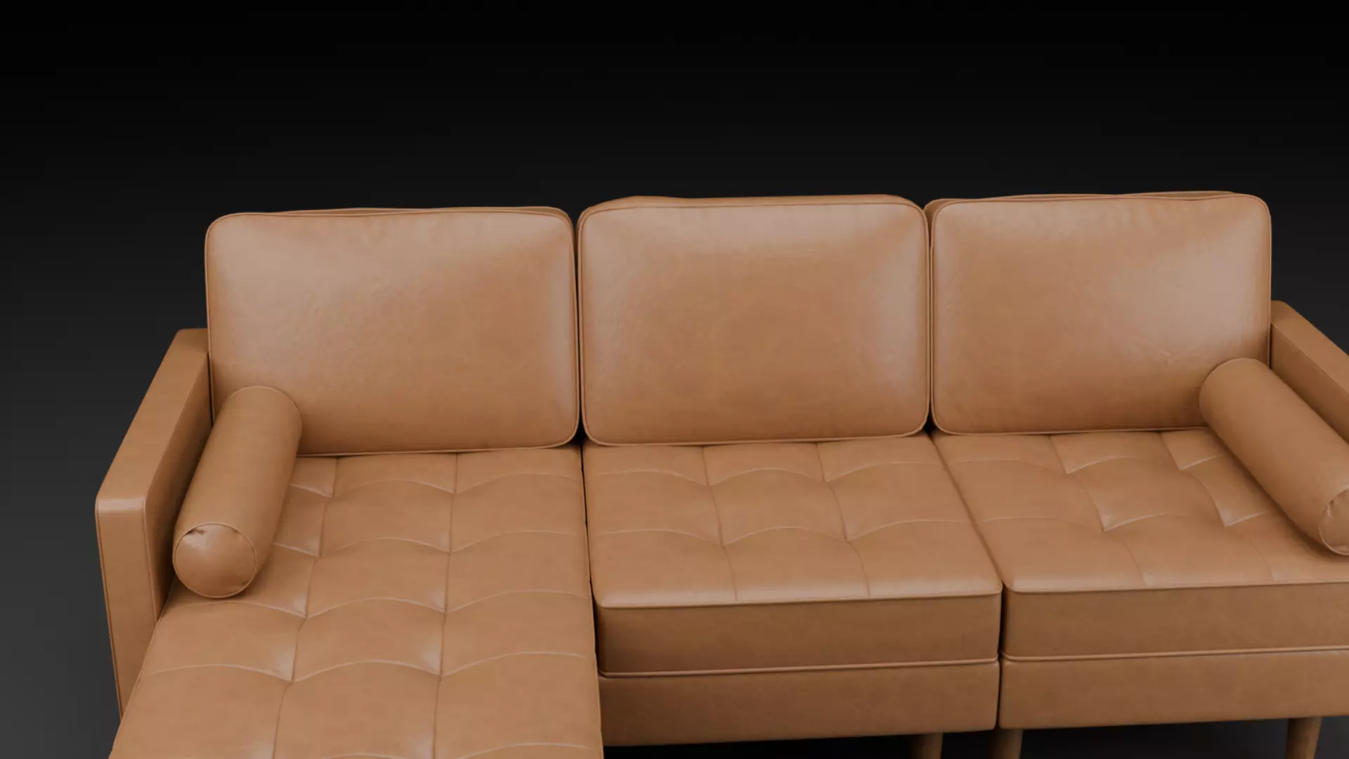 Leather Sofa 3D model_3
