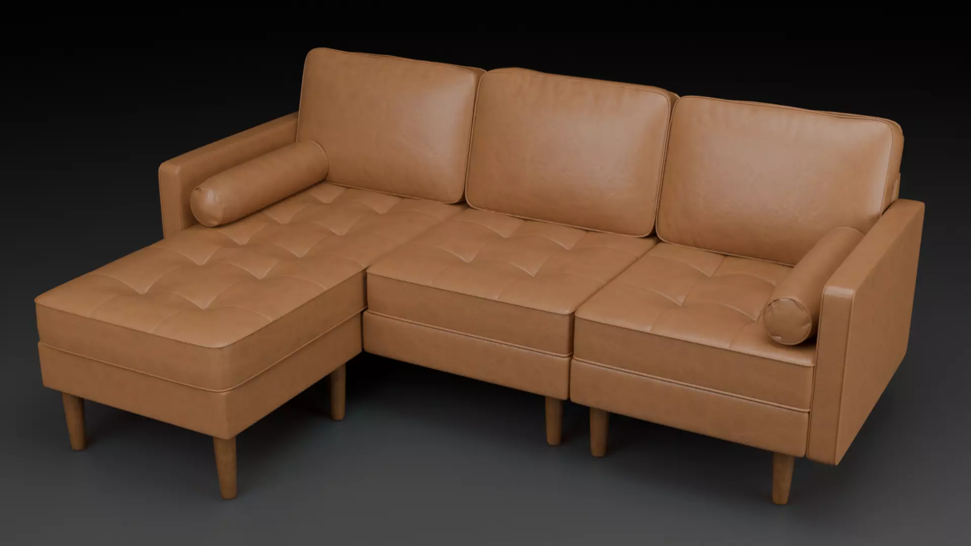 Leather Sofa 3D model_1