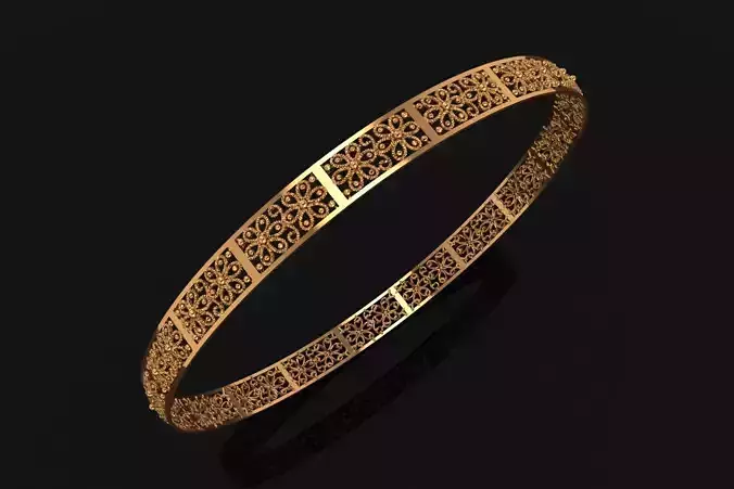 1296 Circle of Grace Bangle 63MM-5gm