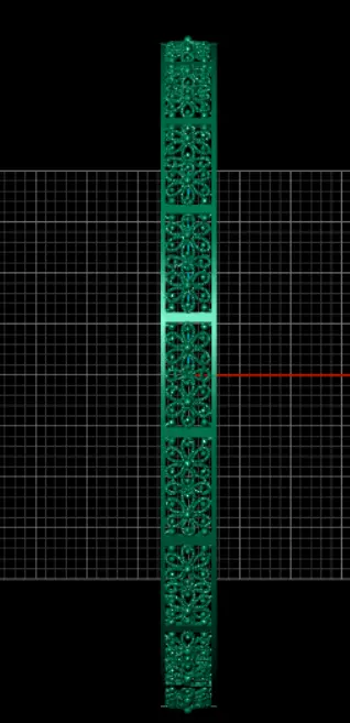 1296 Circle of Grace Bangle 63MM-5gm 3D print model_5