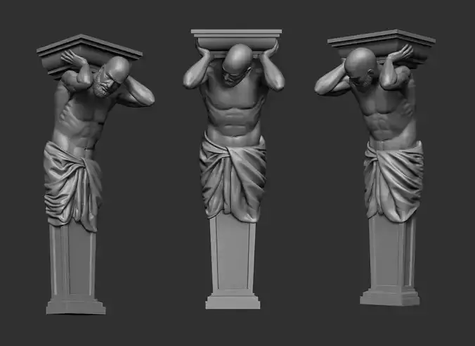 Atlas Statue 2 3D print model