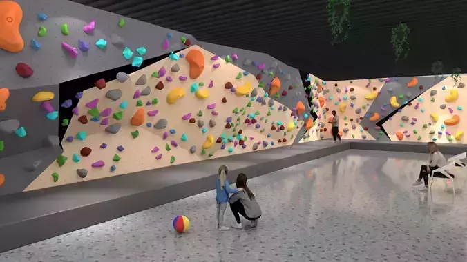 Indoor climbing wall