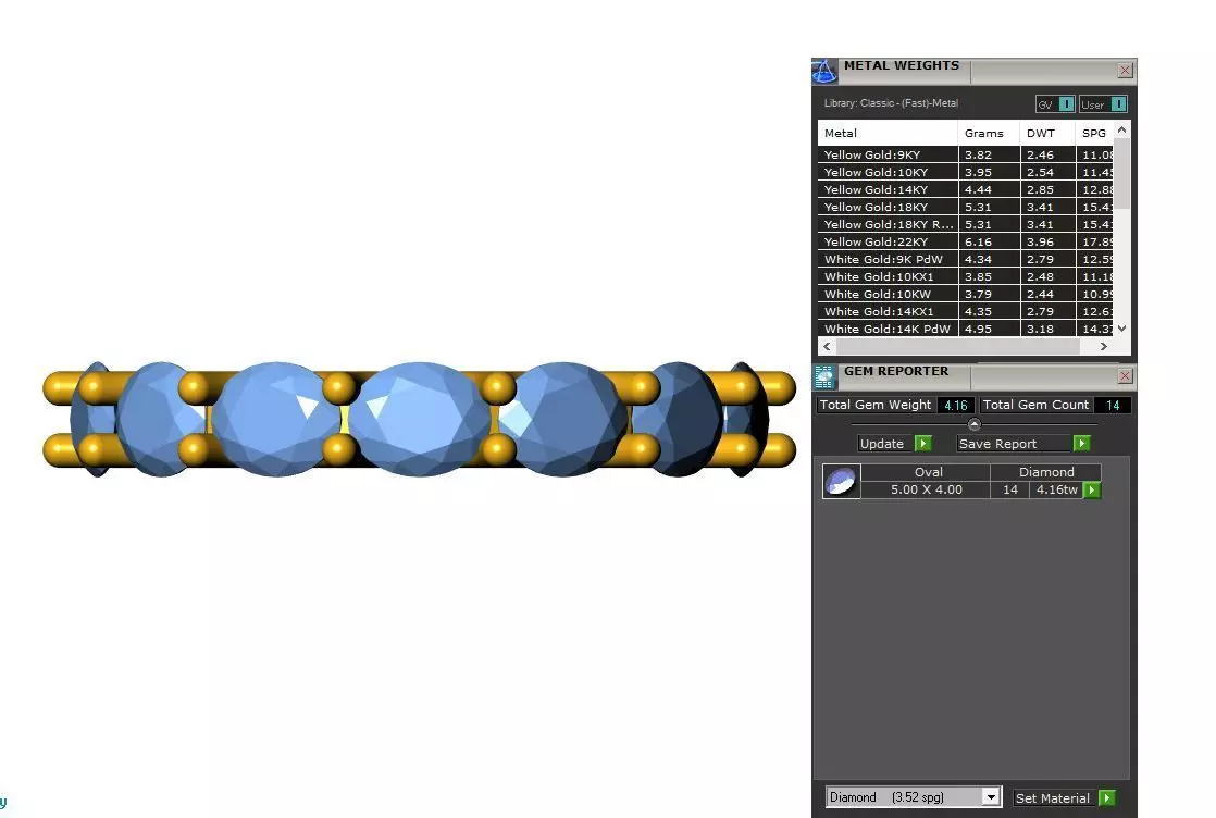 Oval Eternity Wedding Band 3D print model_7