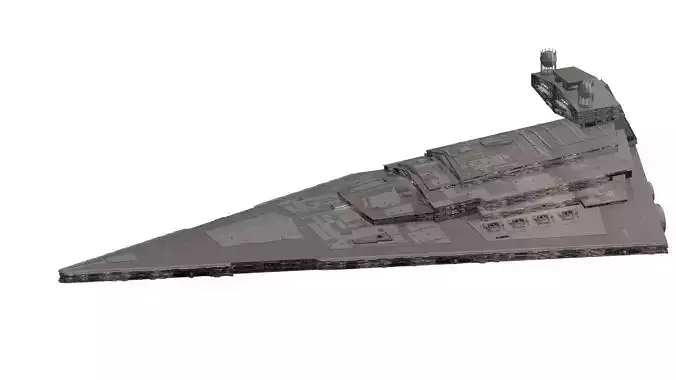 Imperial class star destroyer with interior
