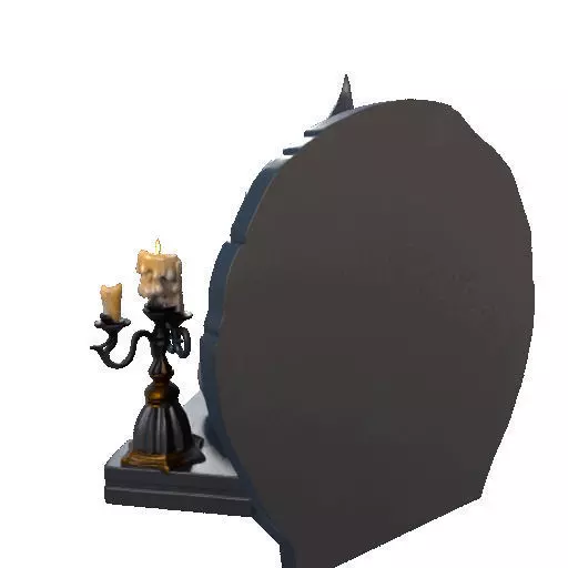 2530Halloween Witch with Spell book Skull Raven and Pumpkin 3D print model_26