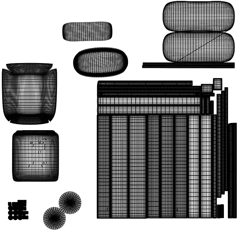 Dining Chair 3D model_5