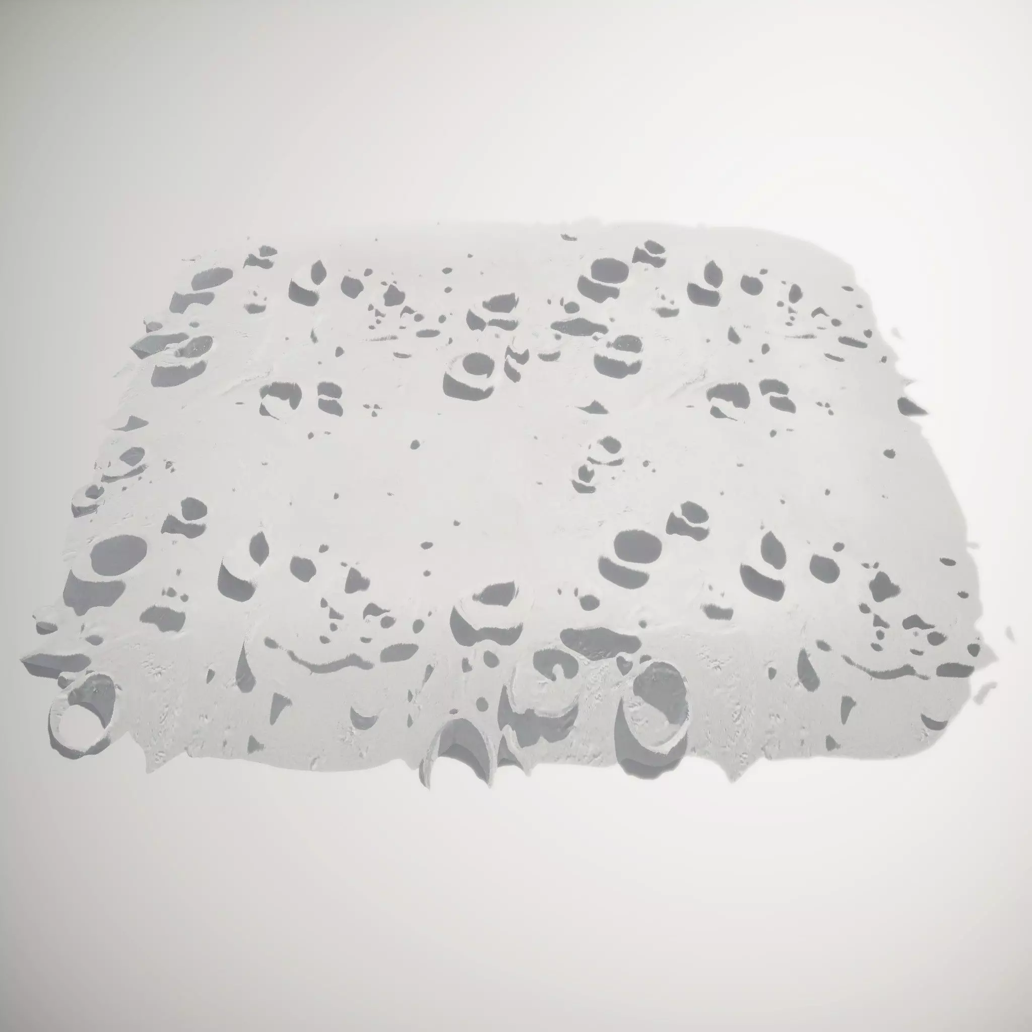 Lunar Surface Cratered HQ PBR Textures Set Texture_2