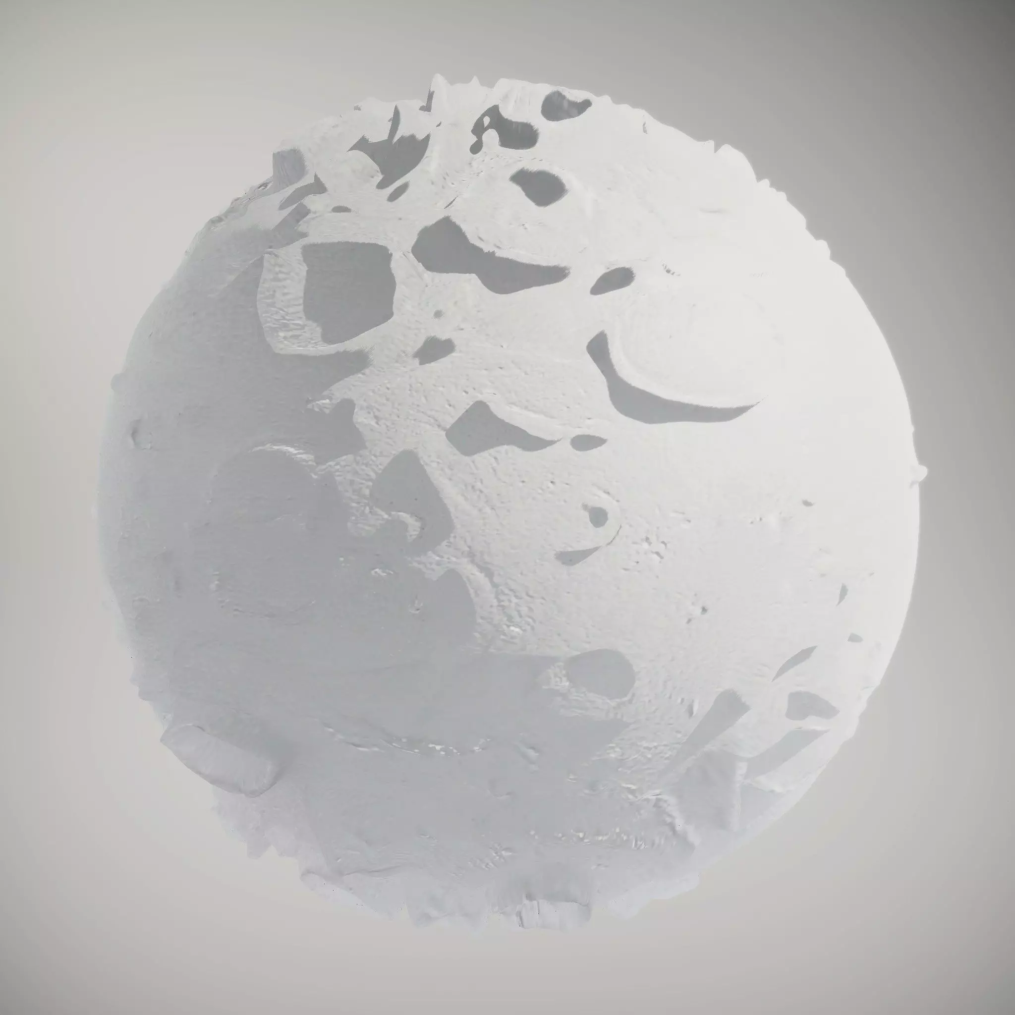 Lunar Surface Cratered HQ PBR Textures Set Texture_0