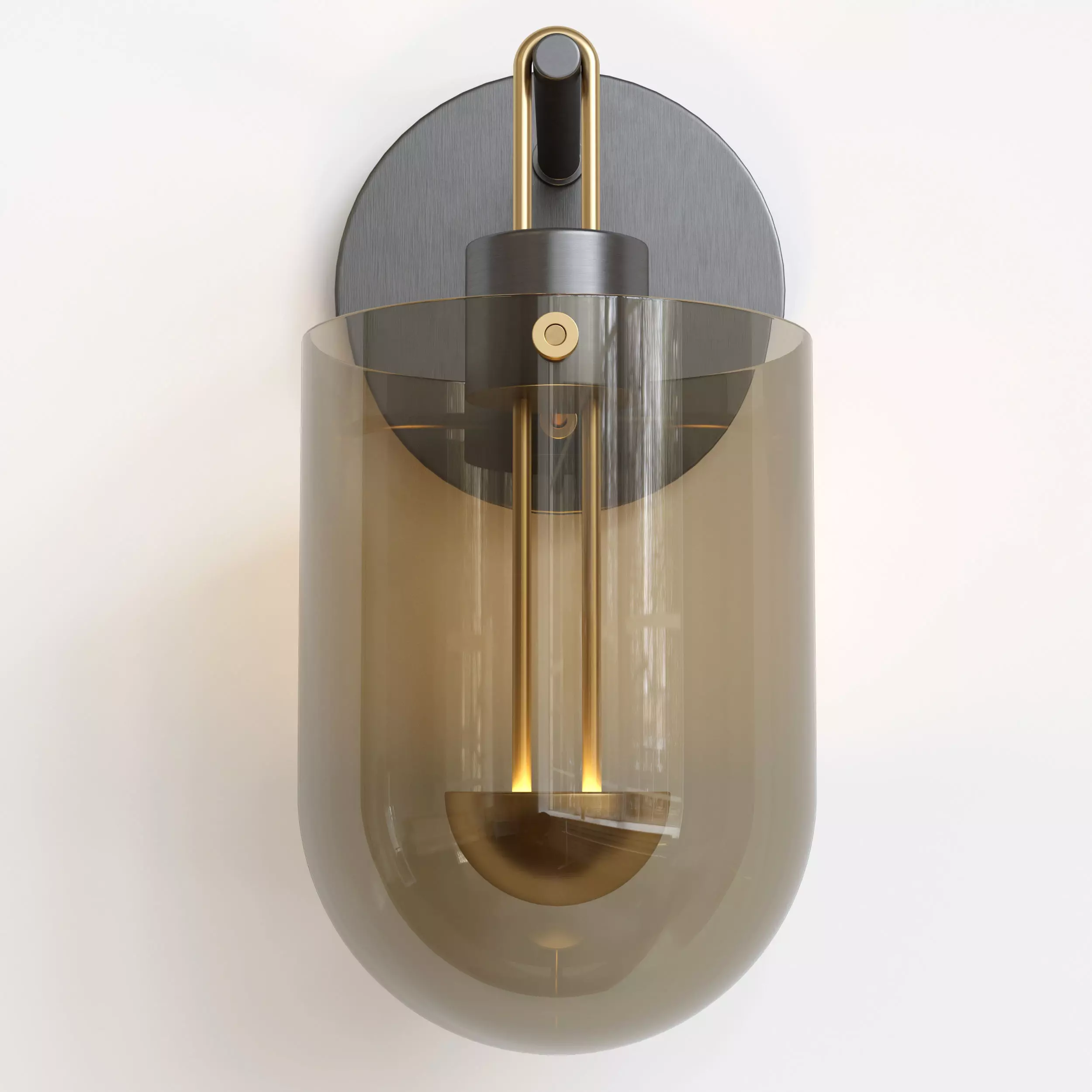 Century LED Wall Sconce corona Low-poly 3D model_3