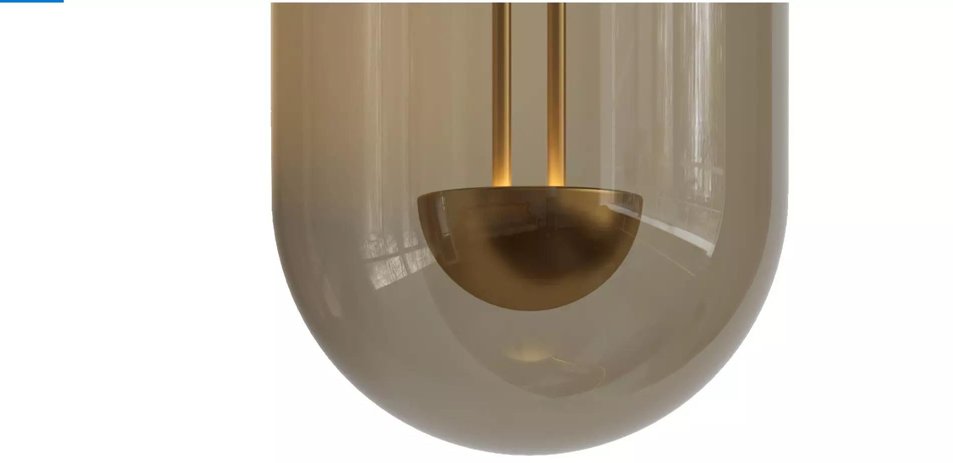 Century LED Wall Sconce corona Low-poly 3D model_5