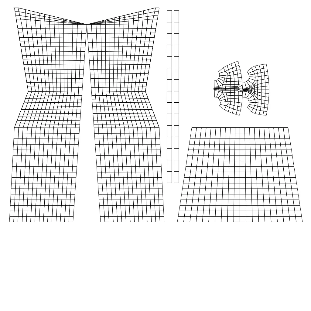 Zepeto Stylish Dress Bundle 3D model_20