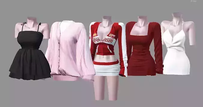 Zepeto Stylish Dress Bundle