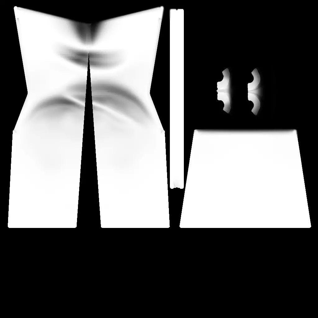 Zepeto Stylish Dress Bundle 3D model_19