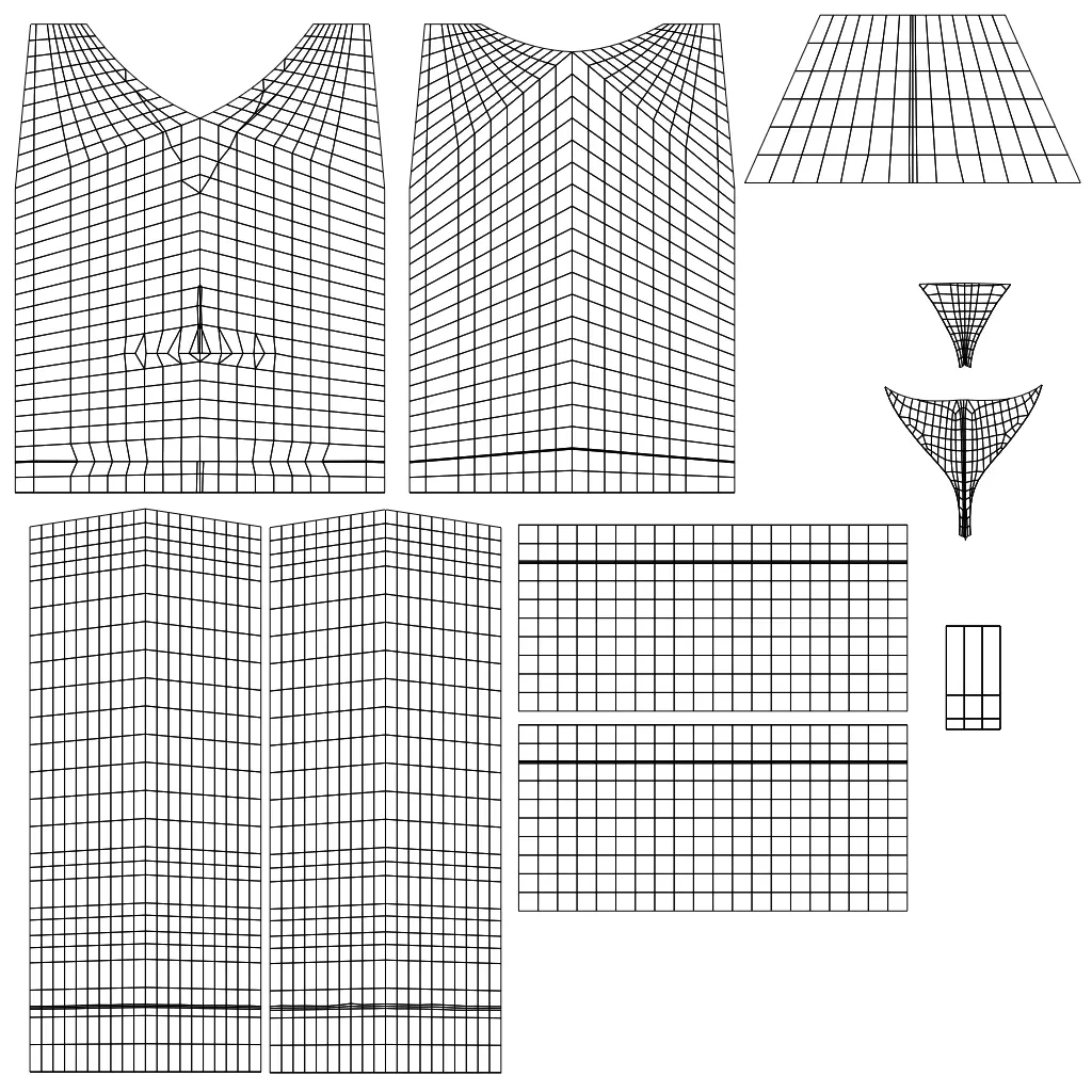 Zepeto Stylish Dress Bundle 3D model_13