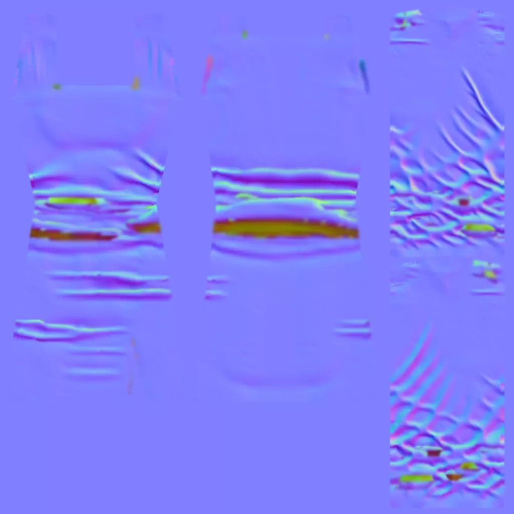 Zepeto Stylish Dress Bundle 3D model_17