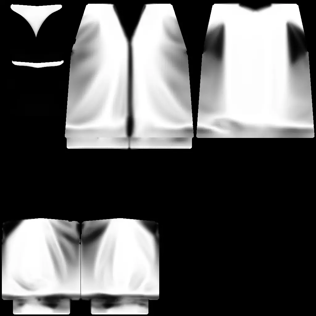 Zepeto Stylish Dress Bundle 3D model_11