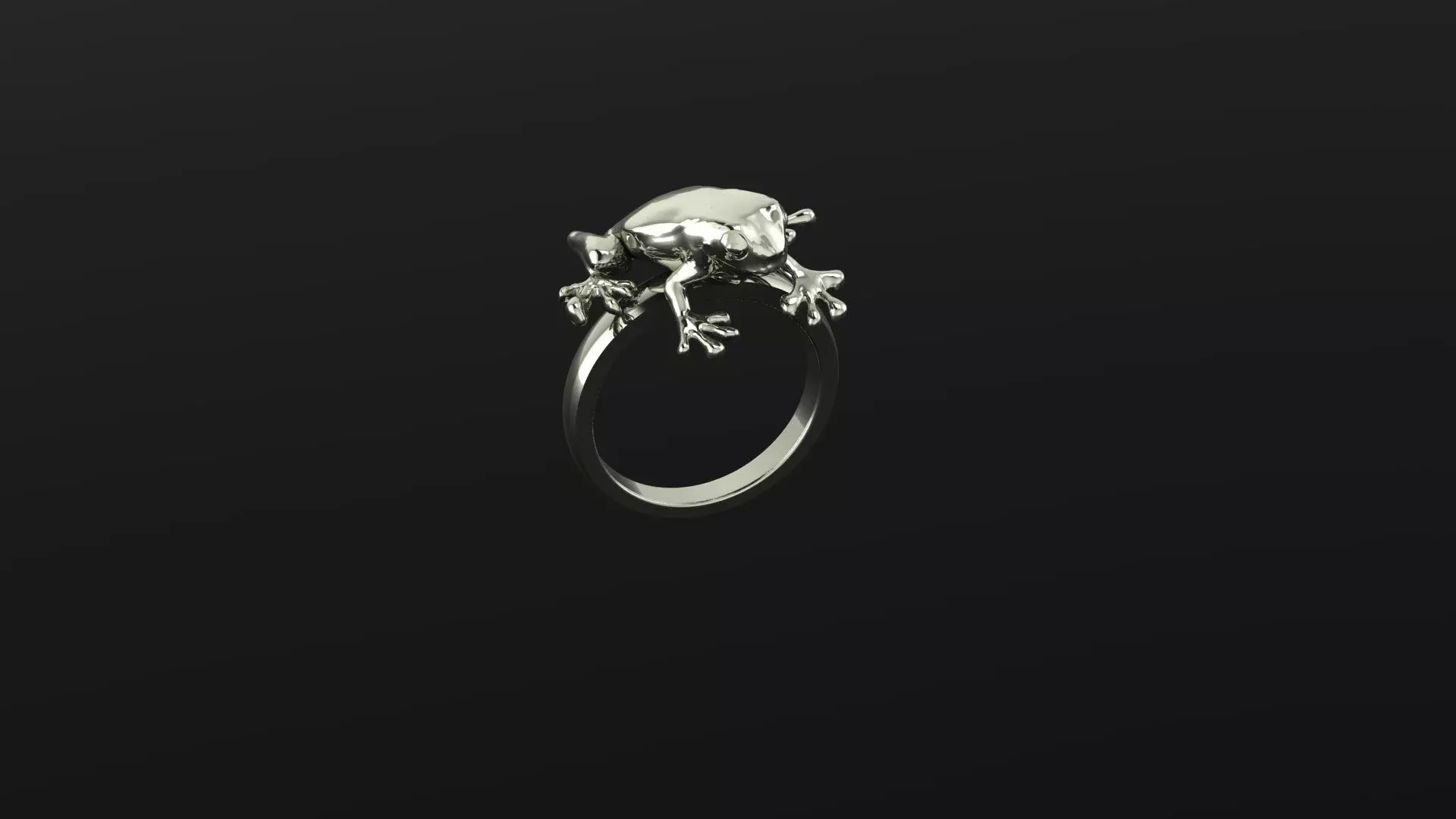frog ring 3D print model_0