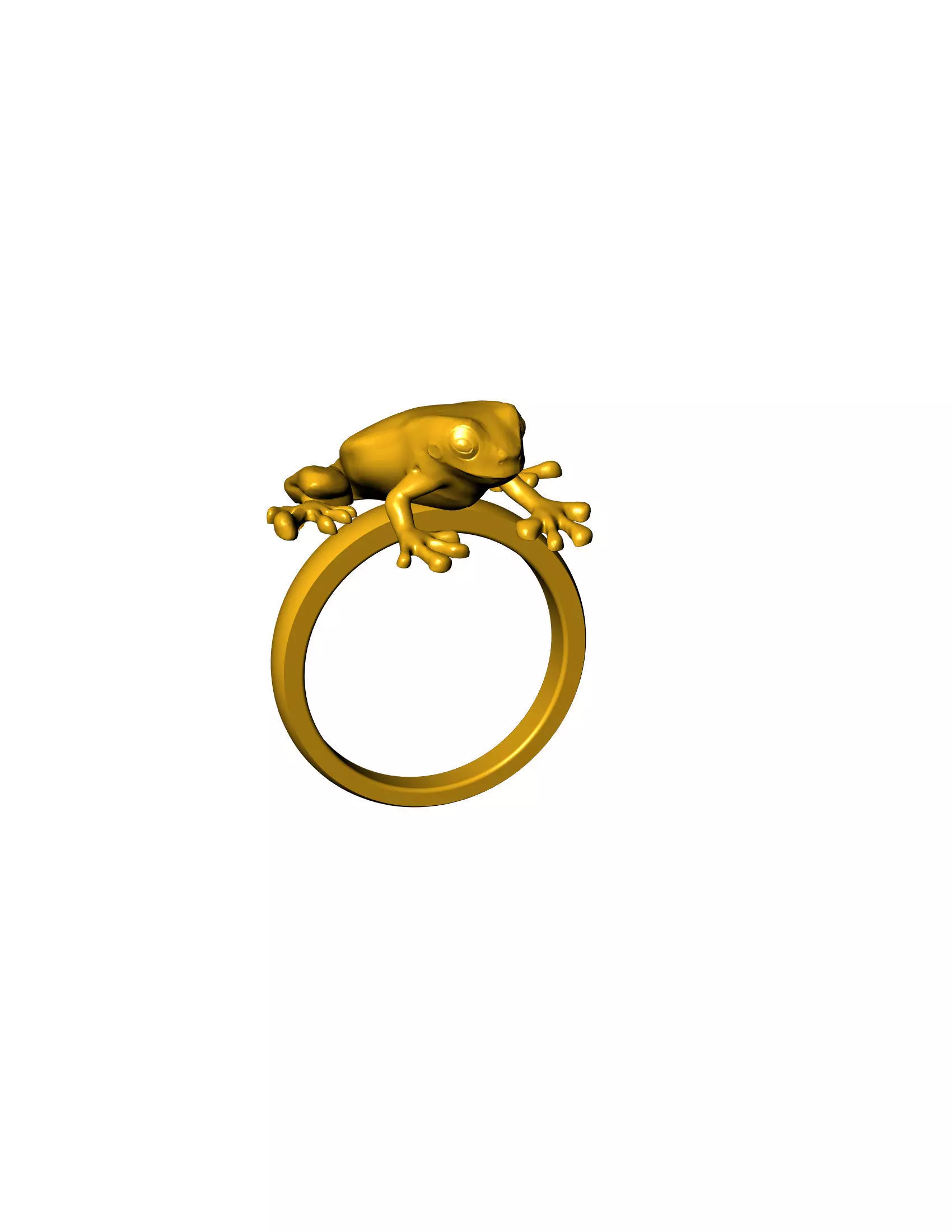 frog ring 3D print model_5