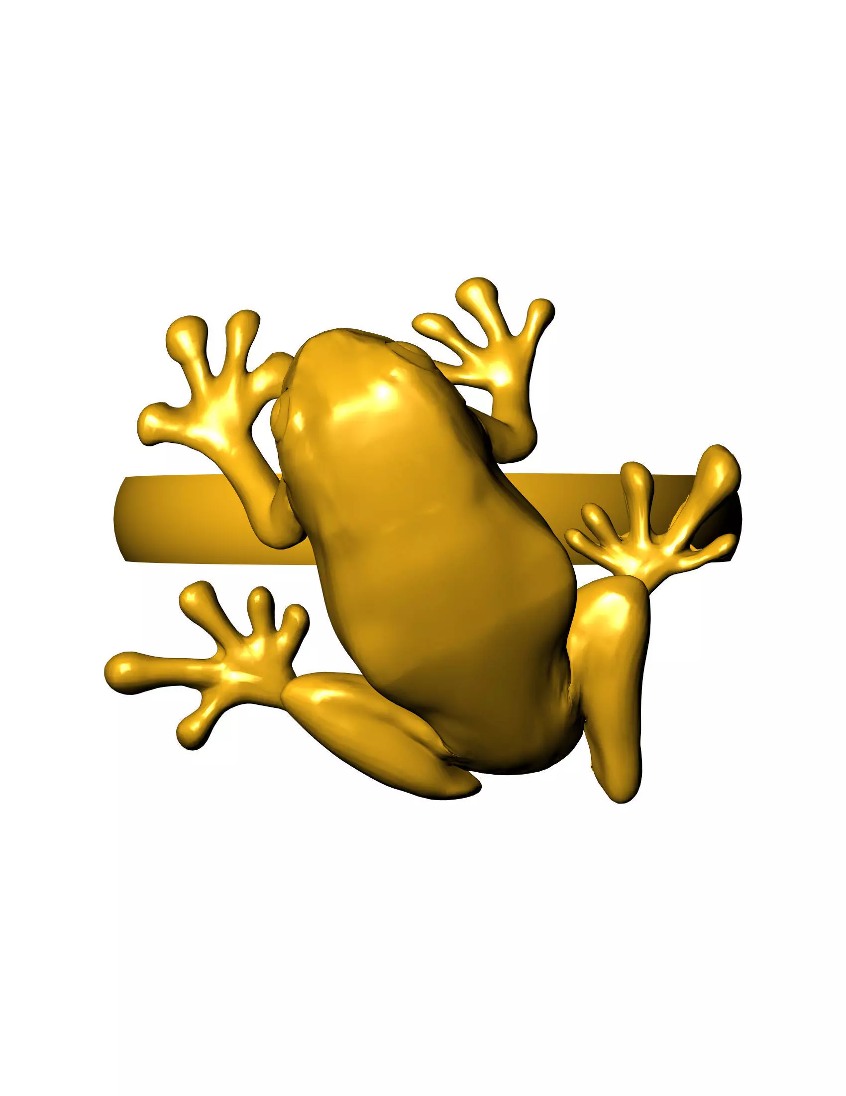 frog ring 3D print model_3