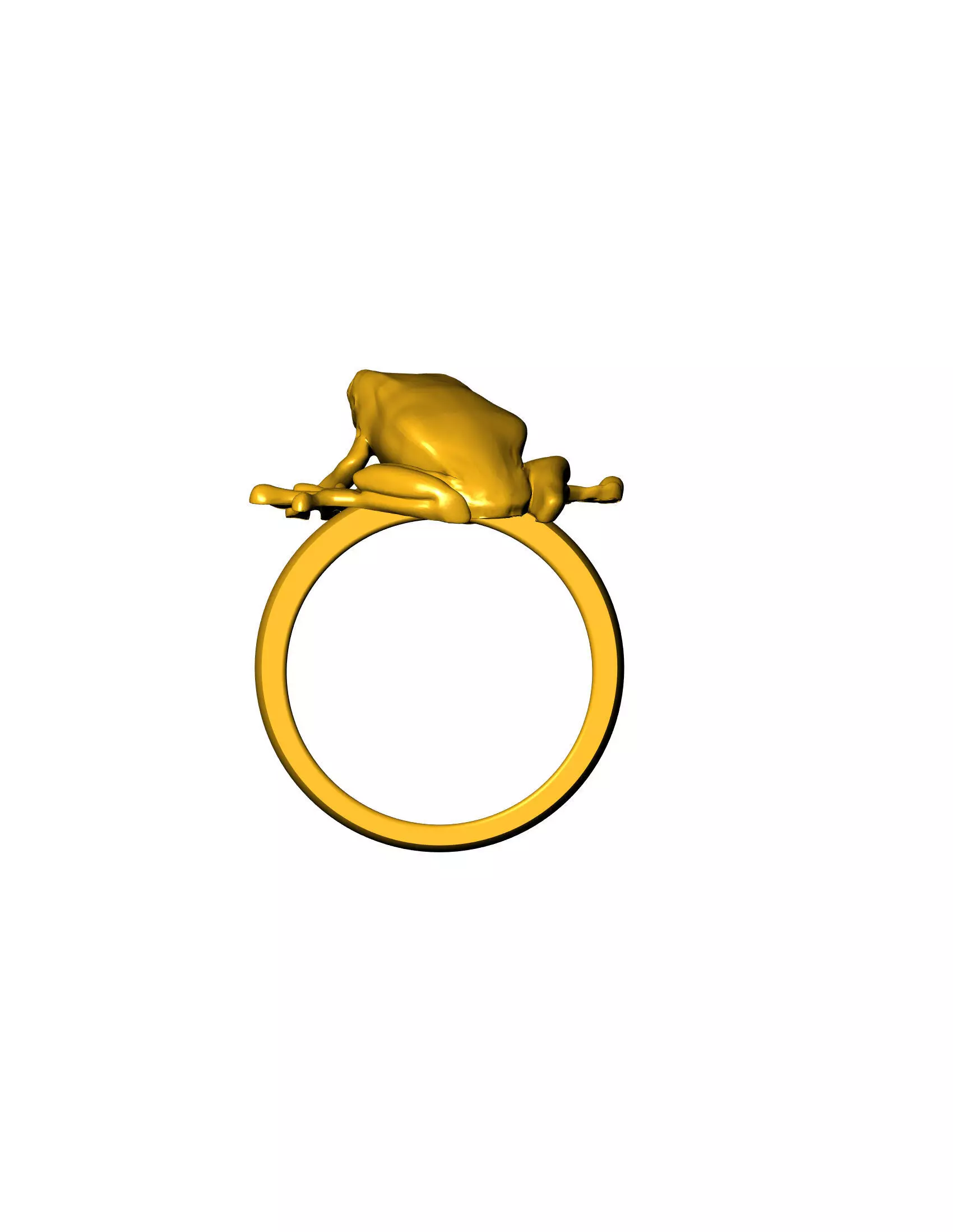 frog ring 3D print model_4