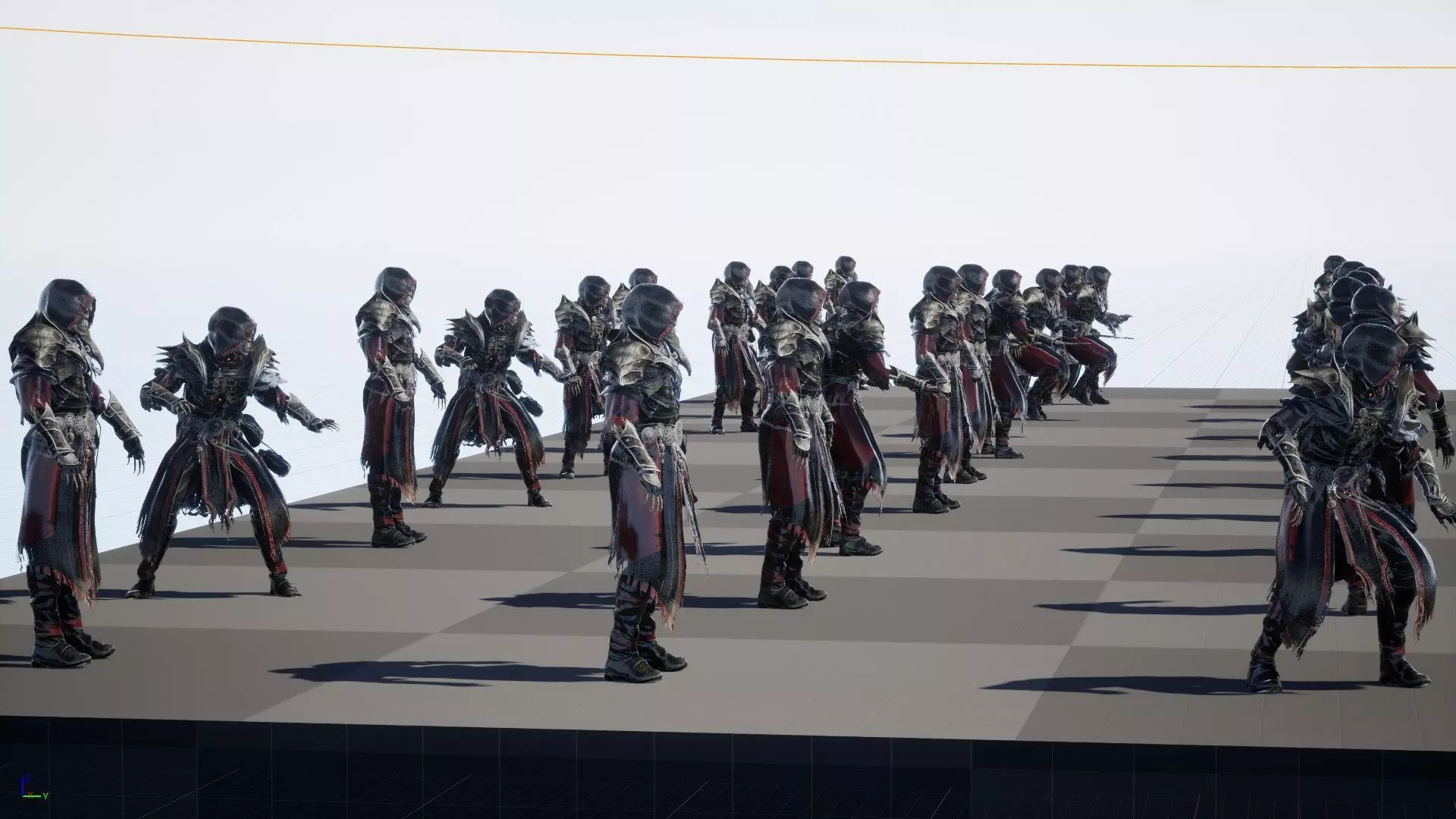 Skeleton ArchMage Low-poly 3D model_17