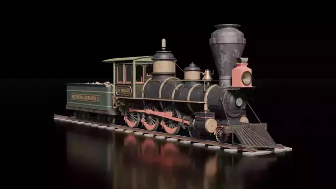 Wild West Vehicle Train Locomotive