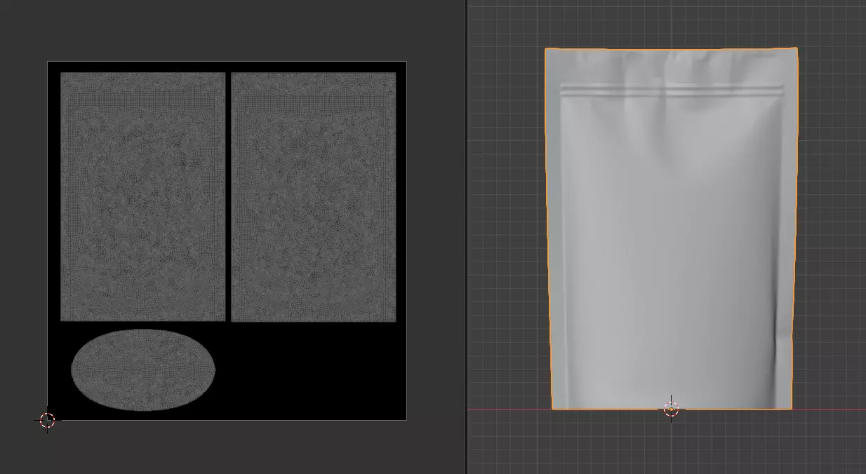 Stand Up Pouch Mockup 3D model_9