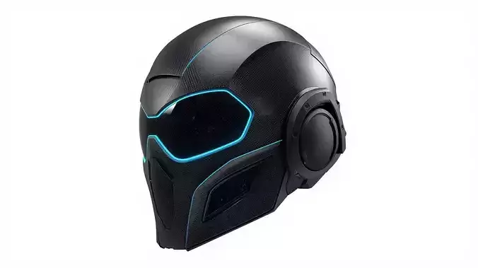 Tactical Stealth Combat Helmet 3D Model Headgear