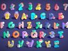 Toon Alphabets Numbers - Low Poly Cartoon Pack 1 Kids Learning Low-poly 3D model_2