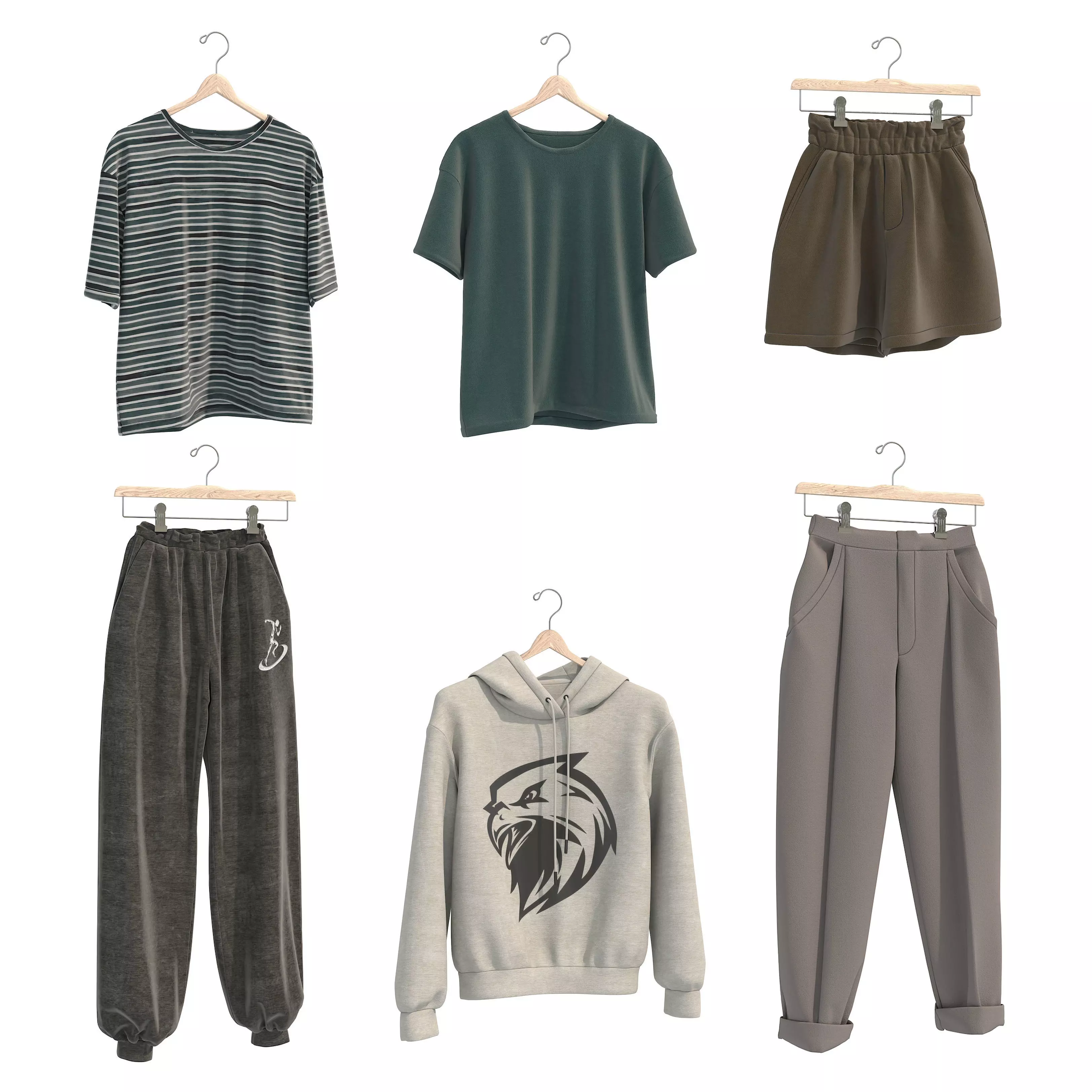 Clothing on Hanger 13 3D model_0