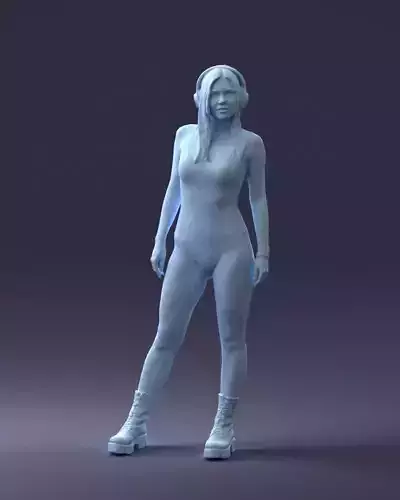 000336 Female Character with Headphones and Boots 0127