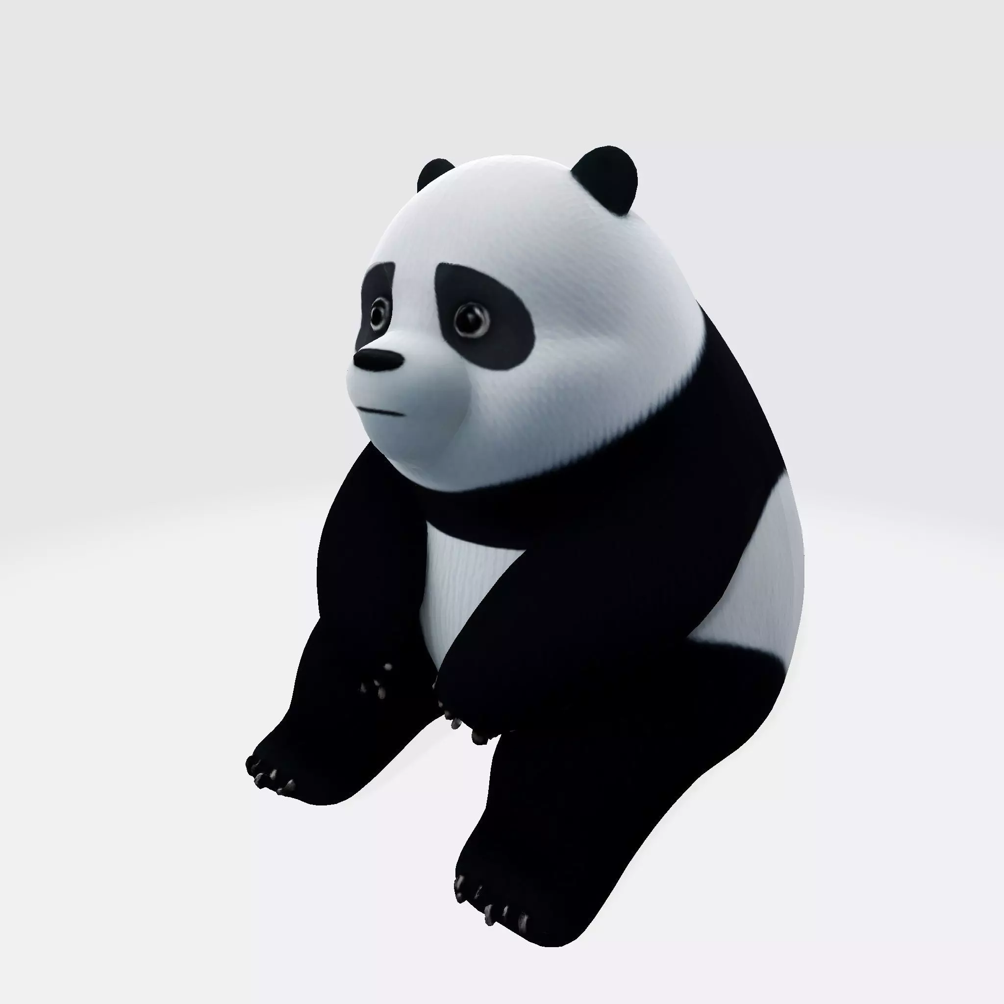 Adorable Panda Cub Ultimate Print-Ready Figurine 3D print model_1