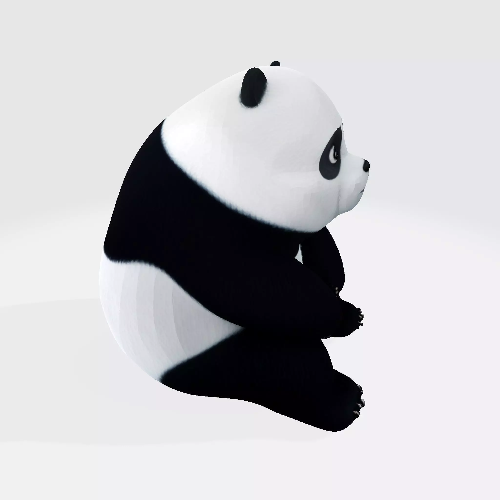 Adorable Panda Cub Ultimate Print-Ready Figurine 3D print model_7