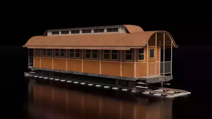 Wild West Vehicle Train Wagon Closed