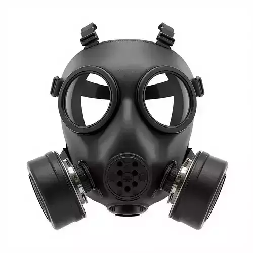 Classic Military Gas Mask 3D Model Realistic Survival Gear