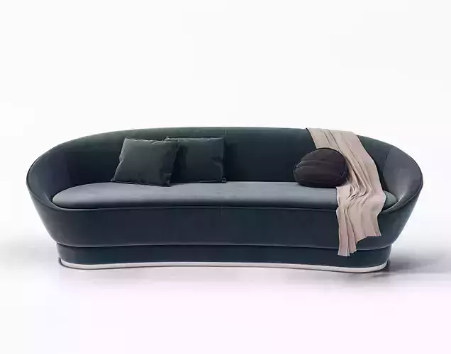 Sofa Baxter janette and floor lamp 3D model 3