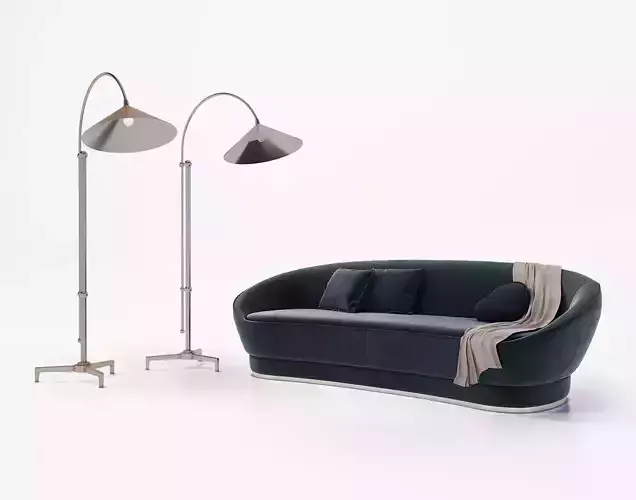 Sofa Baxter janette and floor lamp