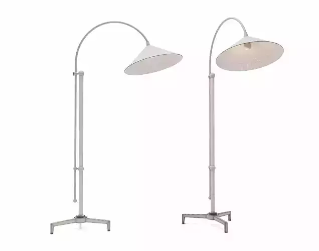 Sofa Baxter janette and floor lamp 3D model 6