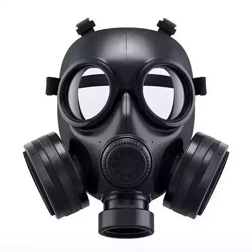 Classic Military Gas Mask 3D Model Realistic Survival Gear