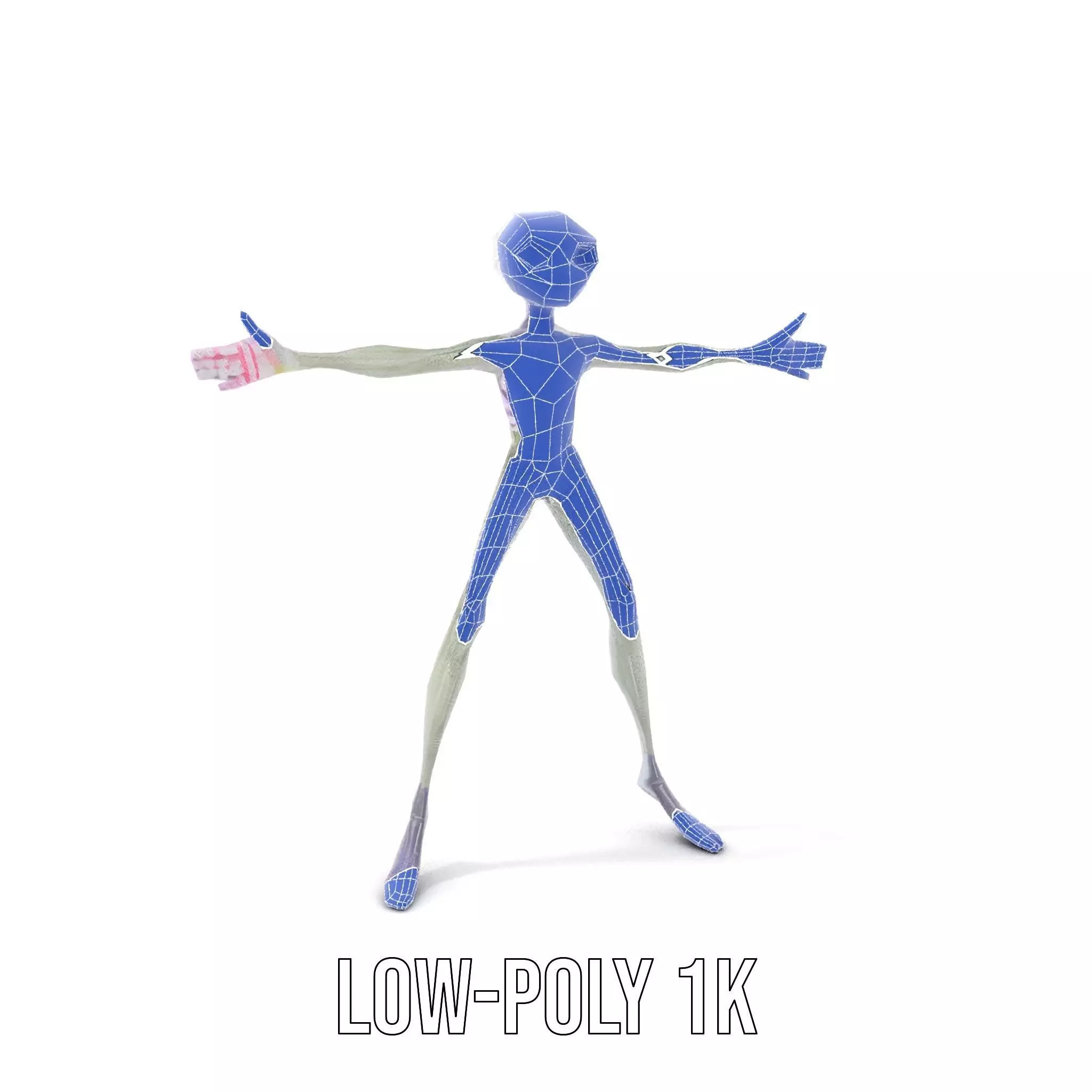 Alien Creature Gray model pack Low-poly 3D model_28