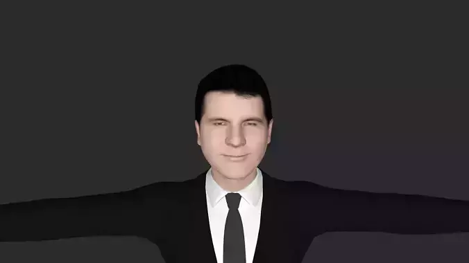 Simon Cowell Hyper Realistic Full Body  Rigged 3D Character 3D model