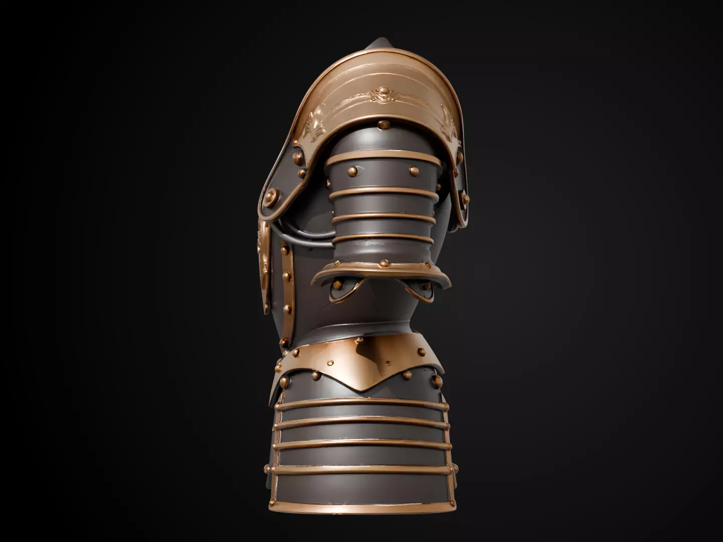 Stylized Medieval Armor - Royal Knight 3D print model_9