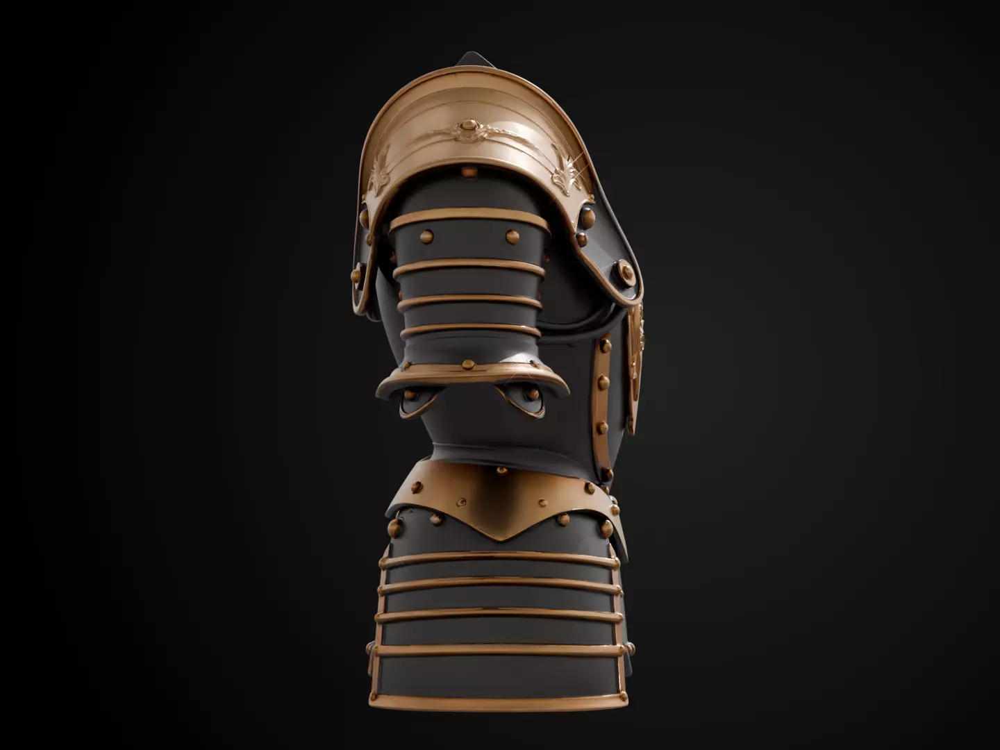 Stylized Medieval Armor - Royal Knight 3D print model_3